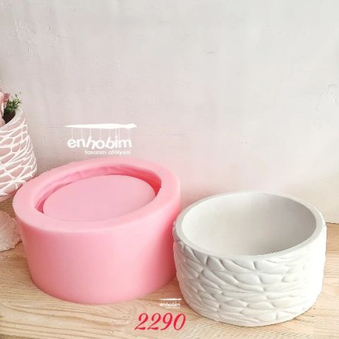 Saksı Çanak Büyük Boy Silikon kalıp