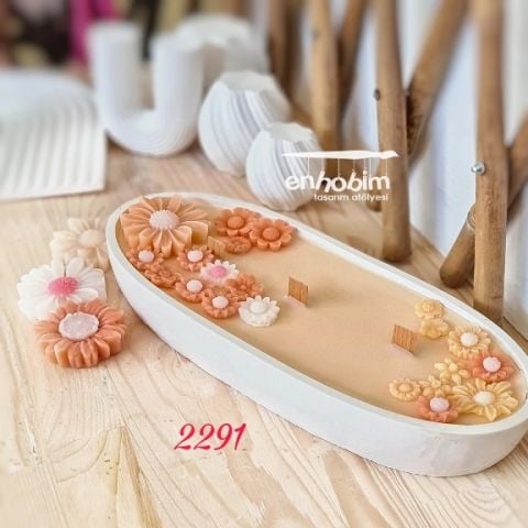 Kayık Tabak Saksı Silikon kalıp