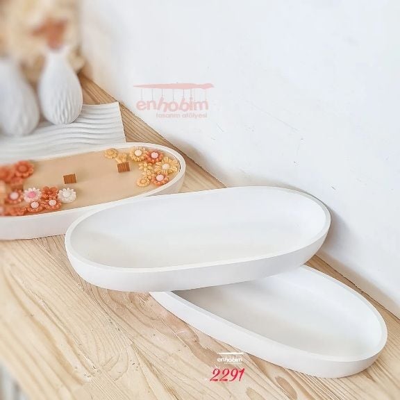 Kayık Tabak Saksı Silikon kalıp