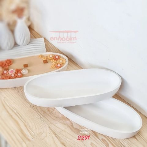 Kayık Tabak Saksı Silikon kalıp