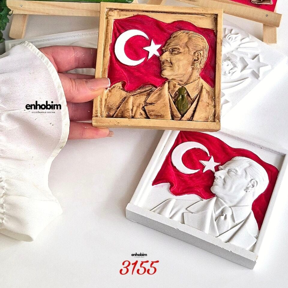 Atatürk Bayrak Silikonkalıp