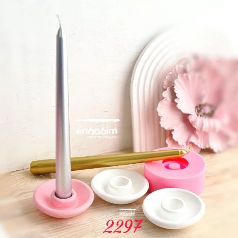 Şamdan Mumluk Kulpsuz Silikon kalıp