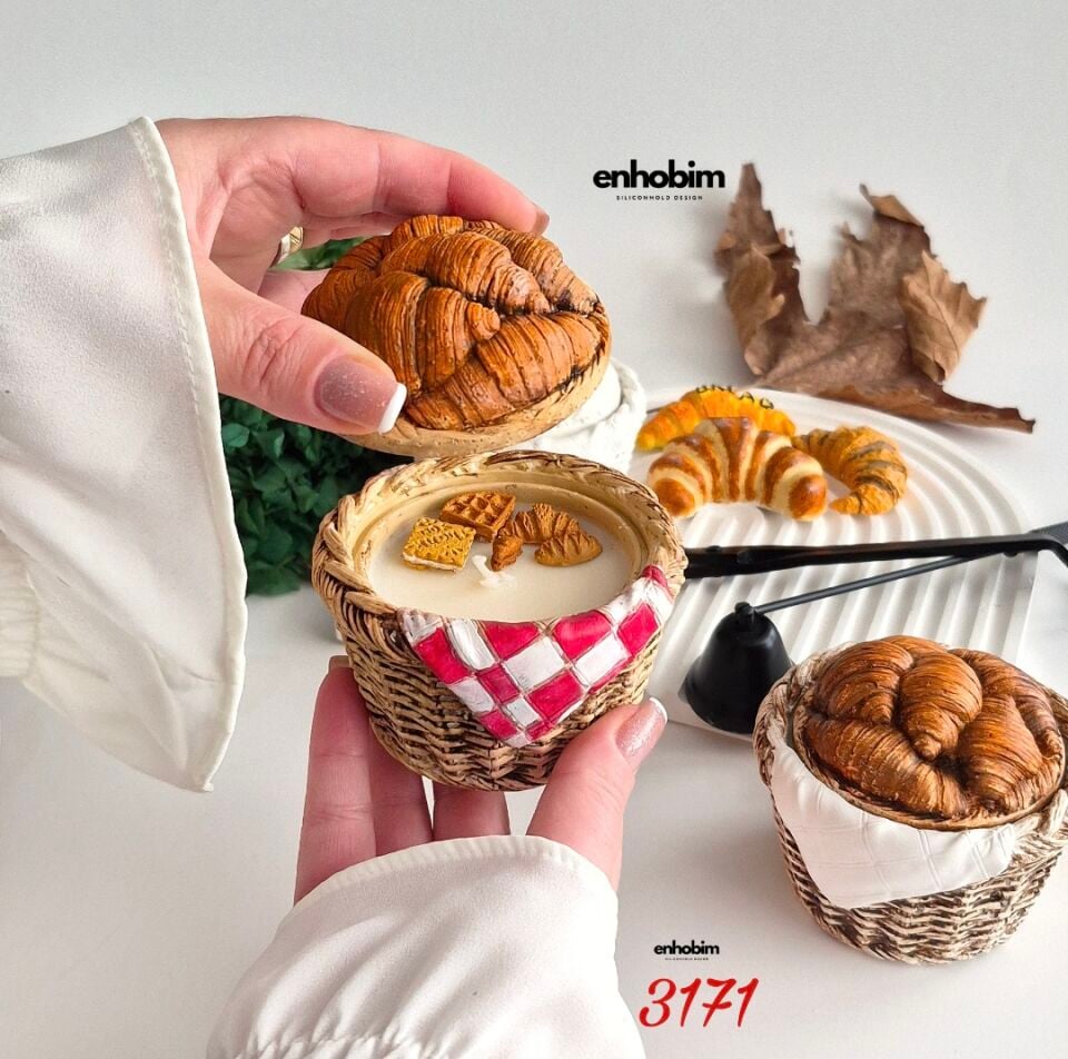 Kruvasan Sepet Form kutu  Silikonkalıp