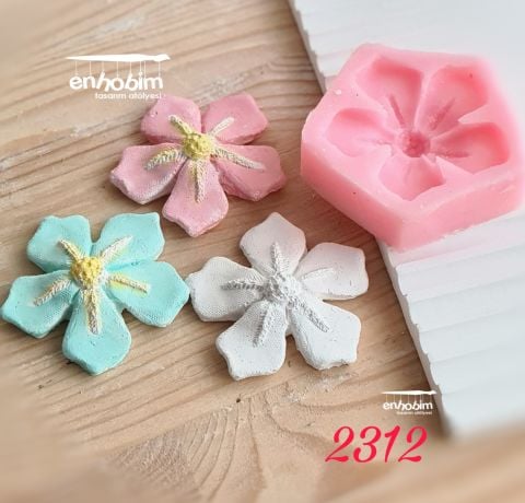 5 Yapraklı çiçek silikonkalıp