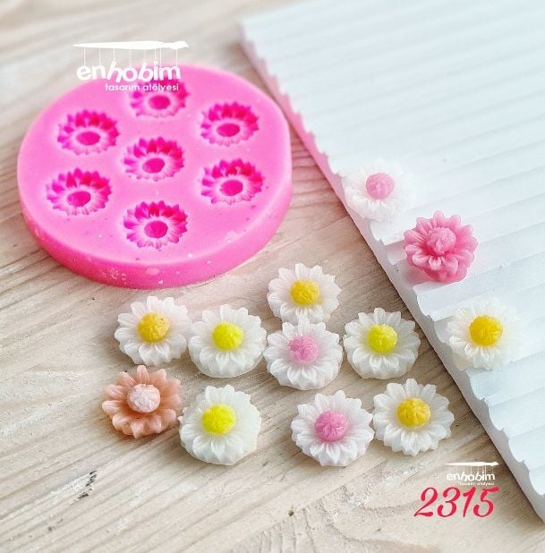 Çoklu çiçekler mini silikonkalıp