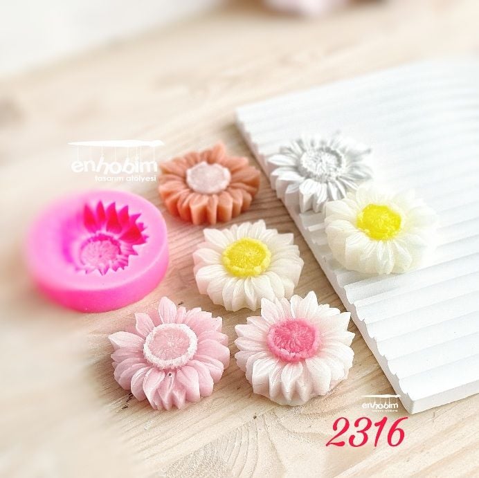 Küçük ayçiçeği silikonkalıp
