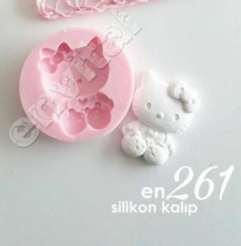Hello kity silikon kalıp