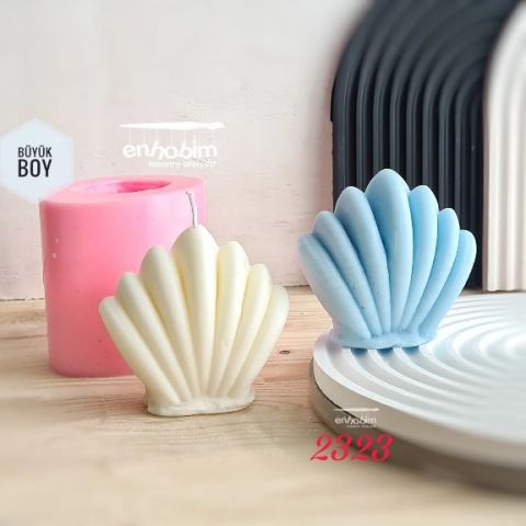 Büyük Boy İstiridye Mum Silikon kalıp