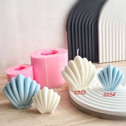 Büyük Boy İstiridye Mum Silikon kalıp