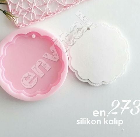 Yuvarlak papatya taban silikon kalıp