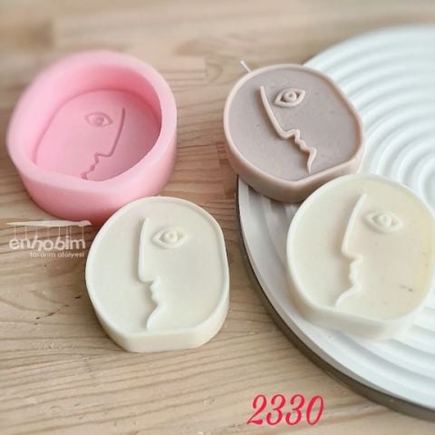 İskandinav Tarz Yuvarlak Yüz Mum Silikon kalıp