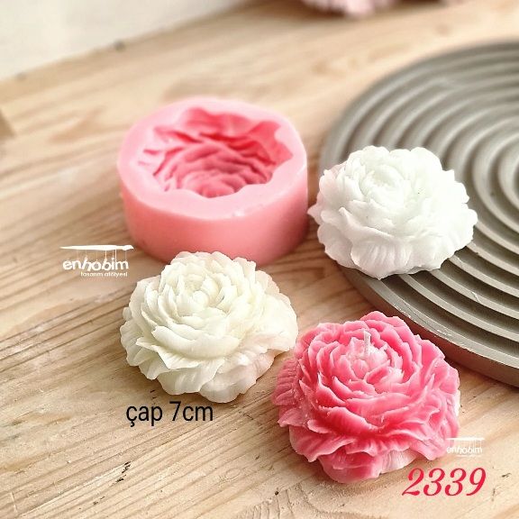 Şakayık orta boy 7 cm mum silikon kalıp