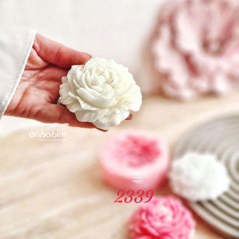 Şakayık orta boy 7 cm mum silikon kalıp