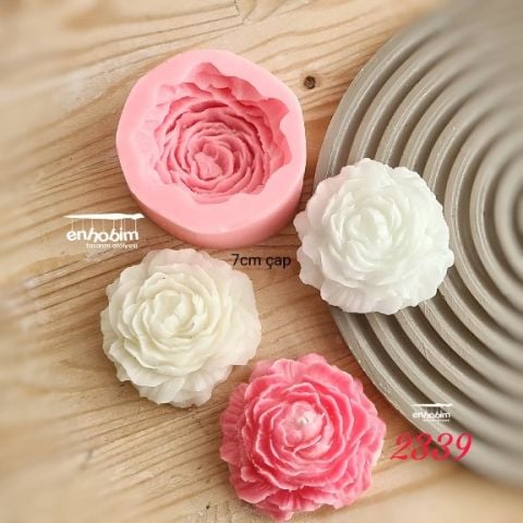 Şakayık orta boy 7 cm mum silikon kalıp