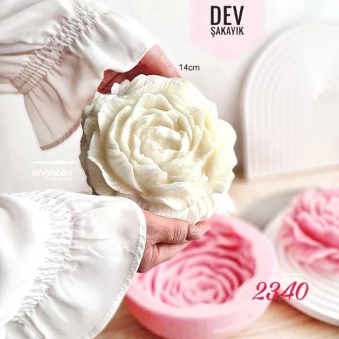 Şakayık DEV BÜYÜK 14cm mum silikonkalıp