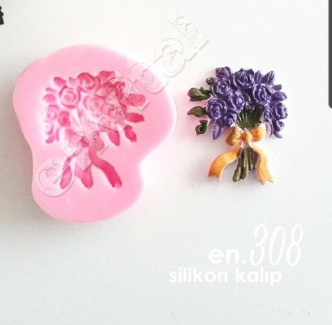 Çiçek buket silikon kalıp