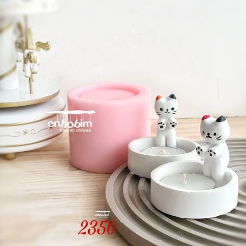 Üşüyen Kedi Silikon Kalıp