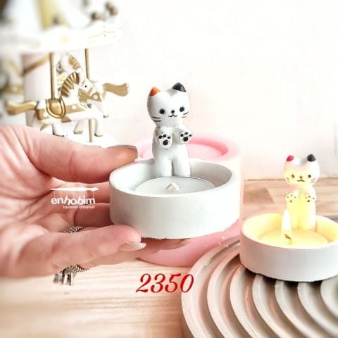 Üşüyen Kedi Silikon Kalıp