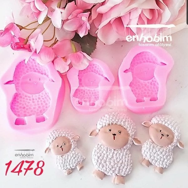 Kuzu 3lü set silikon kalıp