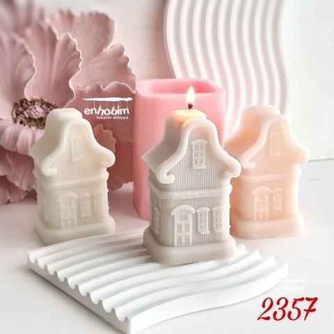Ev mum çizgili desen silikon kalıp
