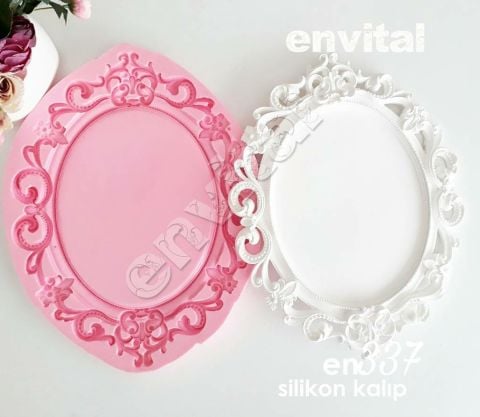 Büyük çırağan çerçeve silikon kalıp