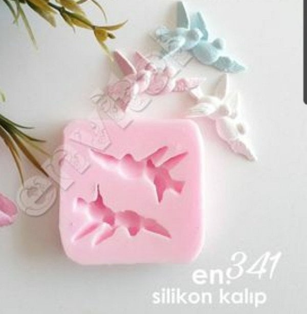 İkili kuş silikon kalıp
