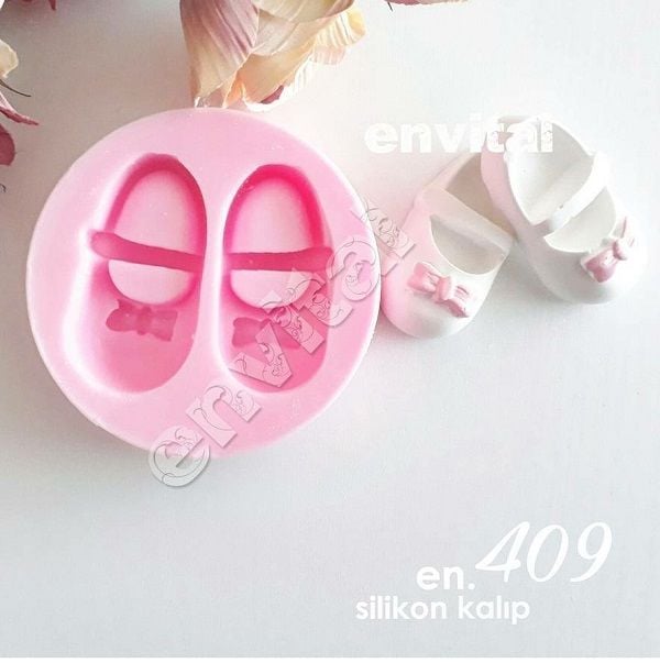 2li fiyonklu kız ayakkabı silikon kalıp