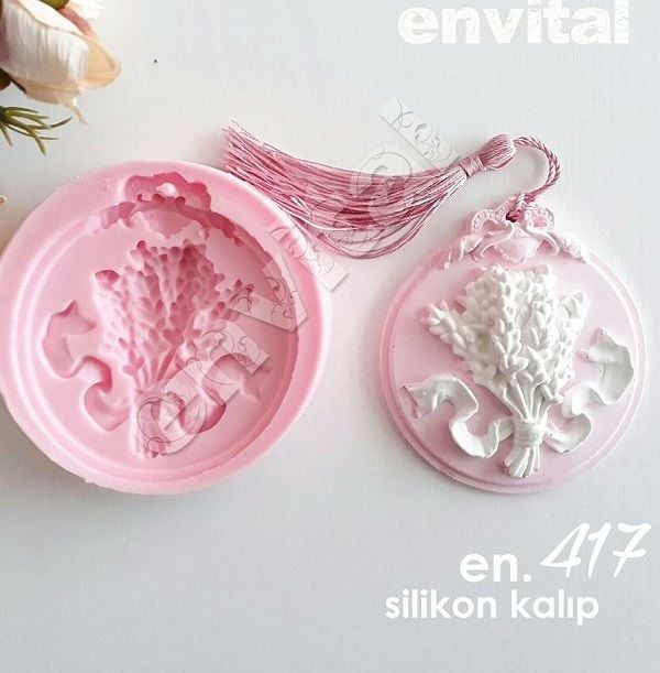Tavanda lavanta buketi silikon kalıp