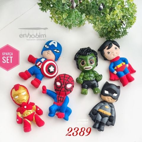 6lı Kahramalar Set Silikon Kalıp