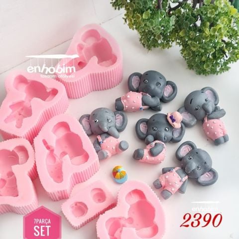 7 li Tulumlu Filler Set Silikon Kalıp