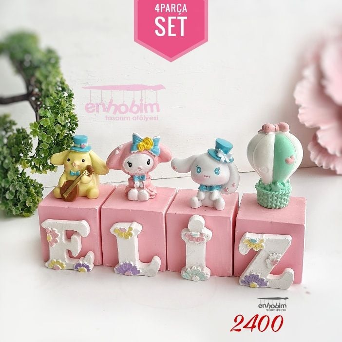Uçan Balonlu 3 boyutlu Set  Silikon Kalıp