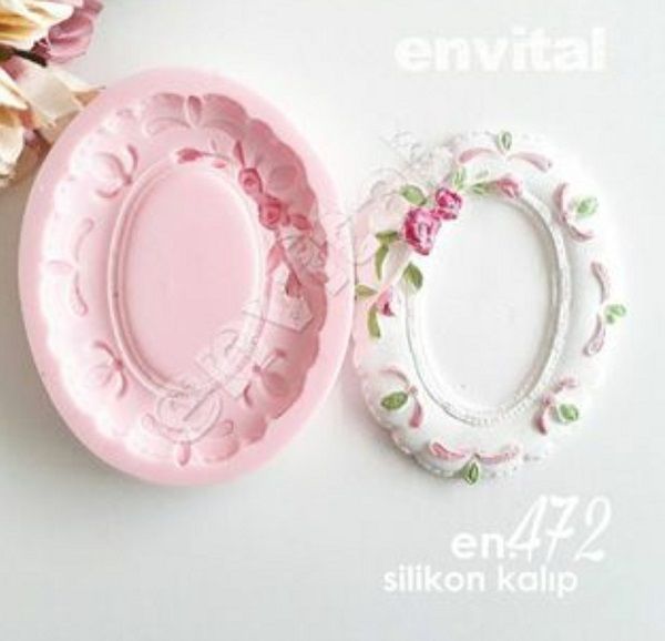Çiçekli çerçeve silikon kalıp