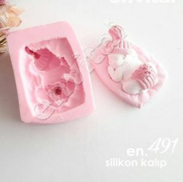 Tavşan bebek silikon kalıp