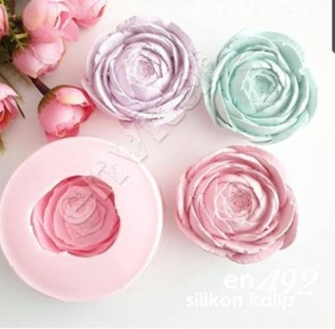 Büyük şakayık çiçek silikon kalıp