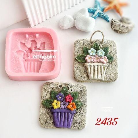 Çicekli duvar süsü silikonkalıp