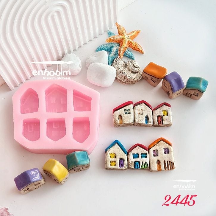 Dekor EVLER 6 LI SET  Silikonkalıp