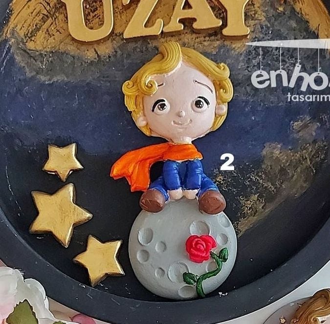 2no büyükboy küçük prens silikonkalıp