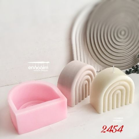 Gökkuşağı rainbow küçük MUM siliko kalıp