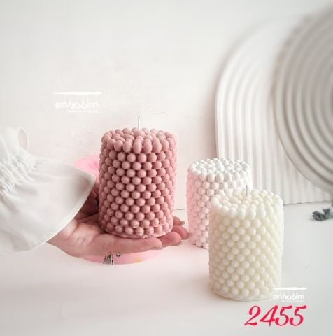 Büyük boncuk silindir mum silikonkalıp