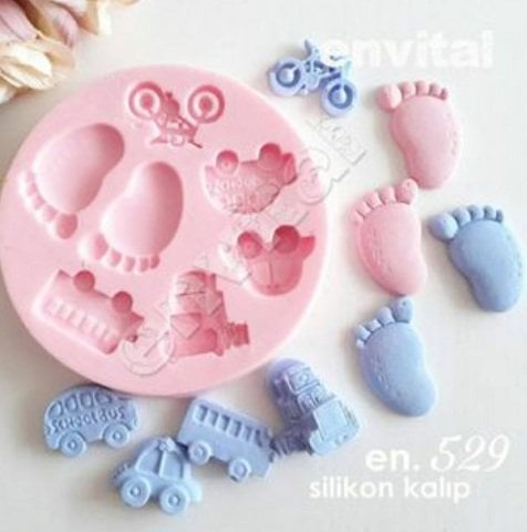 Bebek objeler silikon kalıp