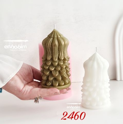 Çam ağacı kozalak  mum silikonkalıp