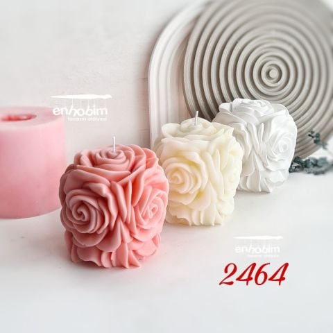 Gül topu mum silikonkalıp