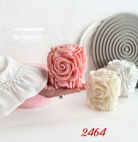 Gül topu mum silikonkalıp