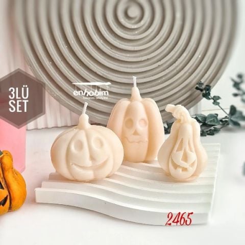 3lü set Halloween KABAKLAR silikonkalıp