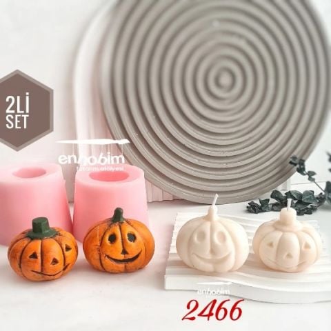 2li SET Halloween KABAKLAR Silikonkalıp