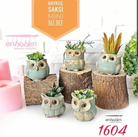 5li bayküş saksı set silikon kalıp
