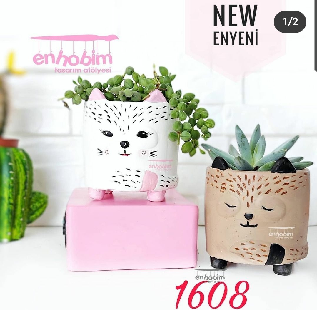 Kedi saksı silikon kalıp