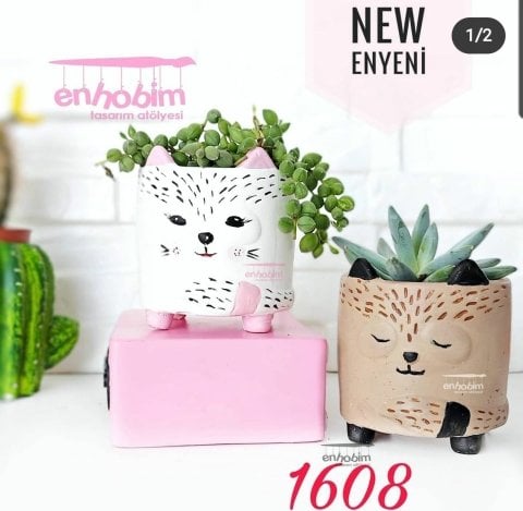 Kedi saksı silikon kalıp