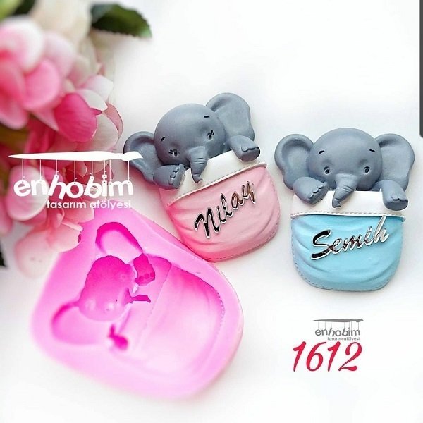 Yatakta fil silikon kalıp