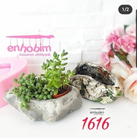 Taş saksı silikon kalıp